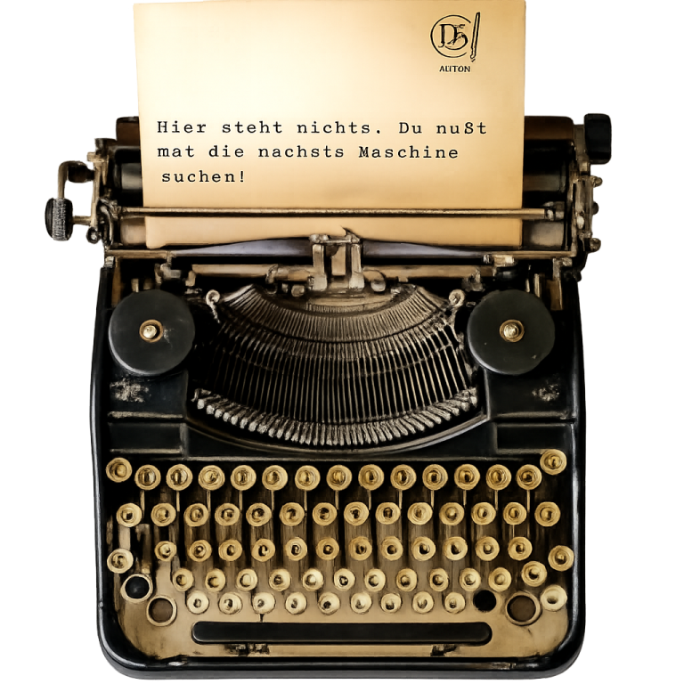 alte Schreibmaschine mit Text