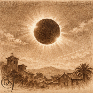 Sonnenfinsternis am spanischen Himmel Sonnenfinsternis über Spanien