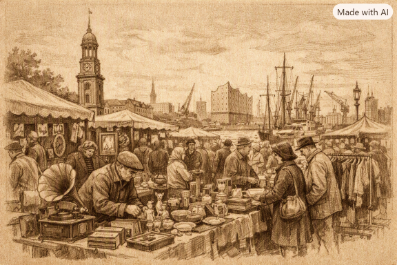 Flohmarkt Hamburger Flohmarkttreiben