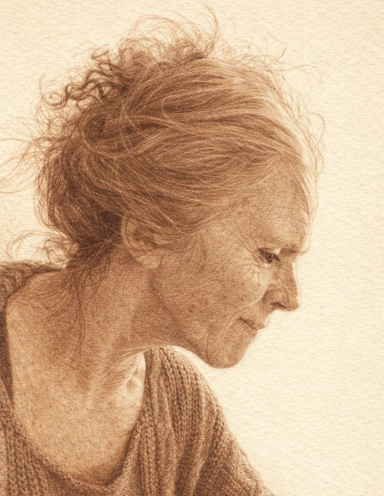 Hirngespinst in sepia Gedanken im Kopf
