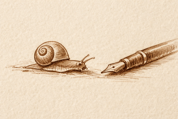 Überlegung zum Wochenende Schnecke und Füller